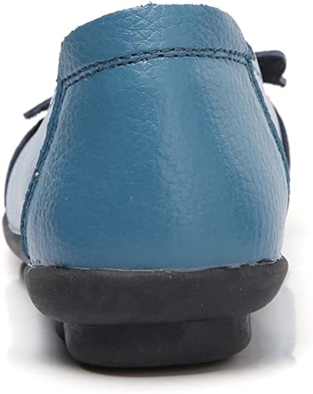 Gaatpot Damen Leder Loafer Lässige Atmungsaktive Boot Flache Schuhe Loafer Fahrschuhe Sandalen