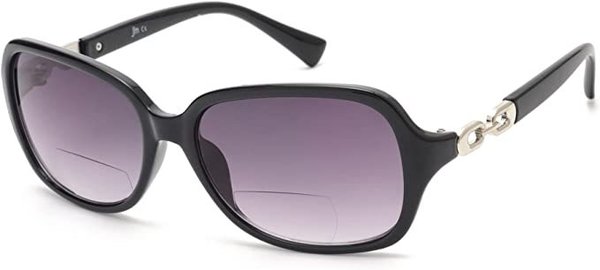 JM Klassisch Bifokale Lese Sonnenbrille für Damen Jahrgang Lesebrille Draussen UV-Schutz