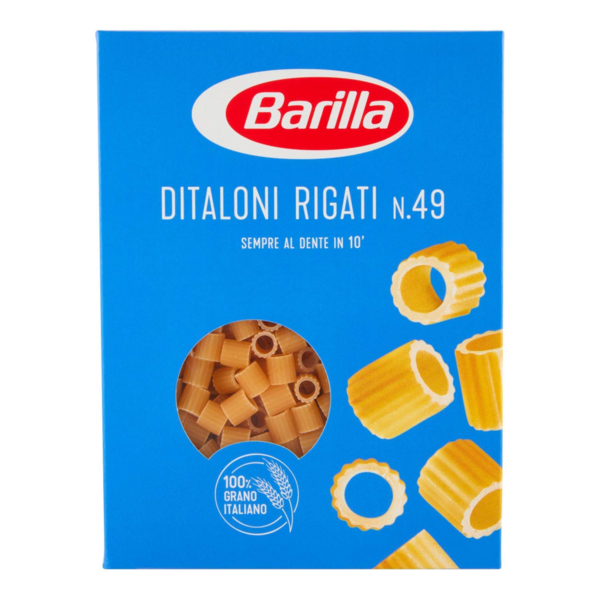 Pasta Barilla DITALONI RIGATI Nr49  500 GR